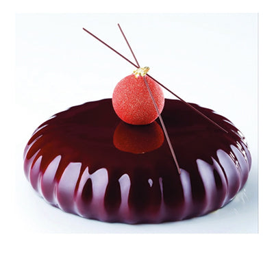 Pavoni Plissée Professional Silicon Mould by Emmanuele Forcone by Home Chocolate Factory - professional pastry and chocolate equipment