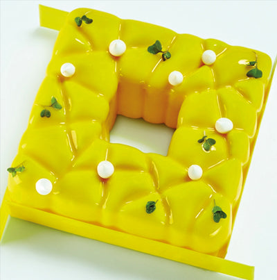 Pavoni Square Le Torte Di Emmanuele Professional Silicon Mould by Home Chocolate Factory - professional pastry and chocolate equipment