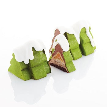 Pavoni Forest Log 3D Pavocake Professional Silicon Mould by Frank Haasnoot by Home Chocolate Factory - professional pastry and chocolate equipment