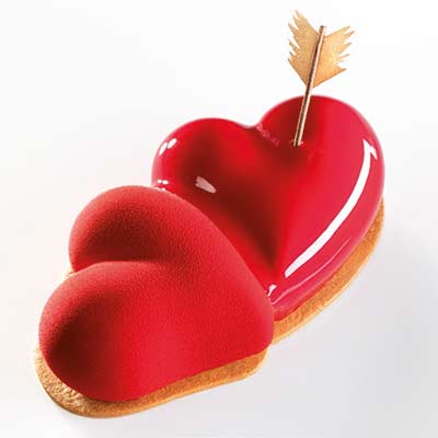 Pavoni Beloved 3D Pavocake Professional Silicon Mould by Home Chocolate Factory - professional pastry and chocolate equipment
