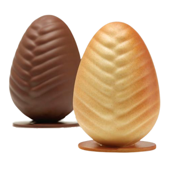 Pavoni 200mm Thermoformed Chocolate Easter Egg Mould Kit by Home Chocolate Factory - professional pastry and chocolate equipment
