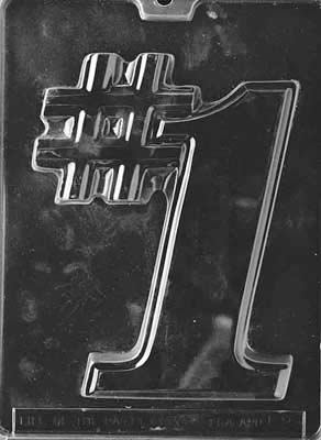 Number 1 Chocolate Mould by Home Chocolate Factory - professional pastry and chocolate equipment