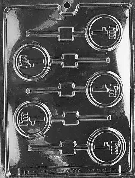 I'm 1 Lollipops Chocolate Mould by Home Chocolate Factory - professional pastry and chocolate equipment
