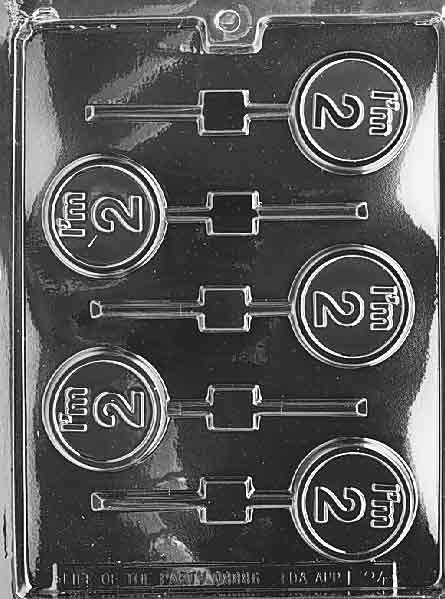 I'm 2 Lollipop Chocolate Mould by Home Chocolate Factory - professional pastry and chocolate equipment