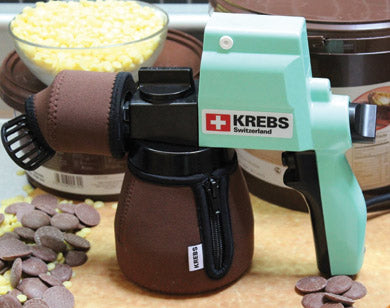 Kreb HotChoc Heated Spray Gun for Chocolate & Cocoa Butter by Home Chocolate Factory - professional pastry and chocolate equipment