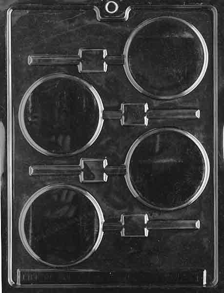 70mm Round Lollipop Chocolate Mould by Home Chocolate Factory - professional pastry and chocolate equipment