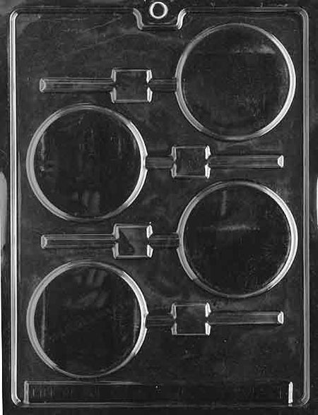70mm Round Lollipop Chocolate Mould by Home Chocolate Factory - professional pastry and chocolate equipment