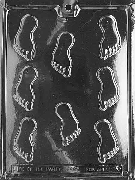 Small Feet Chocolate Mould by Home Chocolate Factory - professional pastry and chocolate equipment