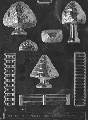 Village Accessories Chocolate Mould by Home Chocolate Factory - professional pastry and chocolate equipment