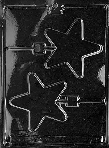 Large Star Lollipop Chocolate Mould by Home Chocolate Factory - professional pastry and chocolate equipment