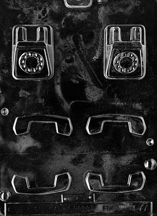 Small Telephone Chocolate Mould by Home Chocolate Factory - professional pastry and chocolate equipment