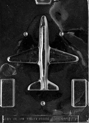 Airplane Chocolate Mould - Top Part by Home Chocolate Factory - professional pastry and chocolate equipment
