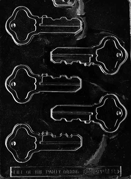 Keys Chocolate Mould by Home Chocolate Factory - professional pastry and chocolate equipment