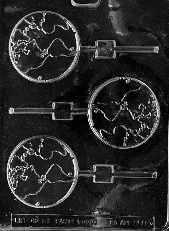 Globe Lollipop Chocolate Mould by Home Chocolate Factory - professional pastry and chocolate equipment