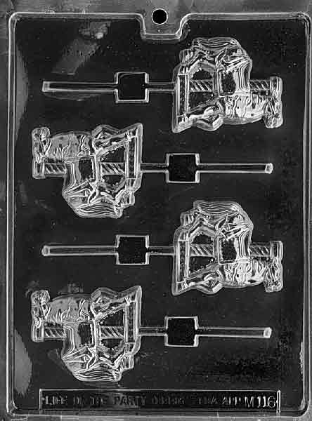 Carousel Horse Lollipop Chocolate Mould by Home Chocolate Factory - professional pastry and chocolate equipment