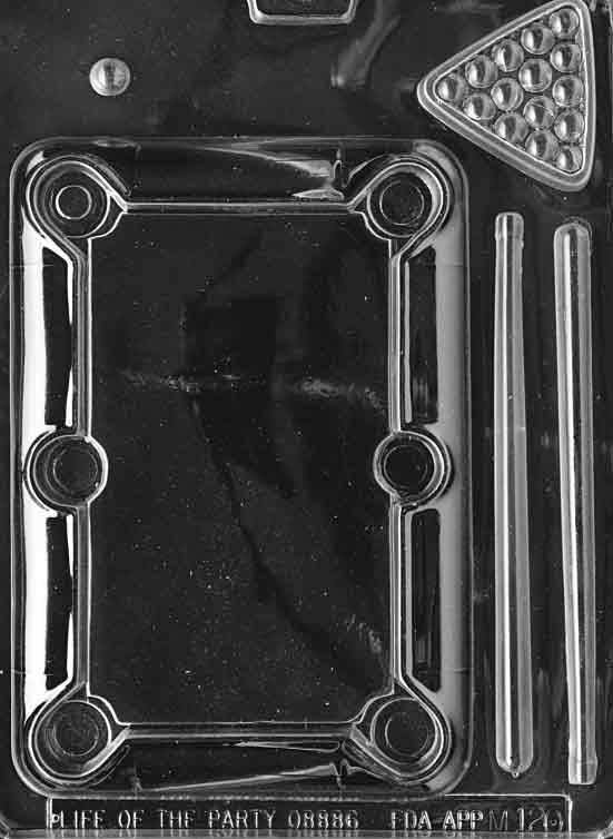 Pool Table Chocolate Mould by Home Chocolate Factory - professional pastry and chocolate equipment