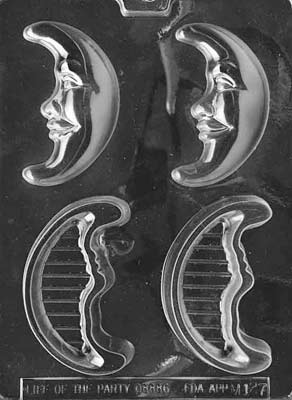 Crescent Moon Pour Box Chocolate Mould by Home Chocolate Factory - professional pastry and chocolate equipment