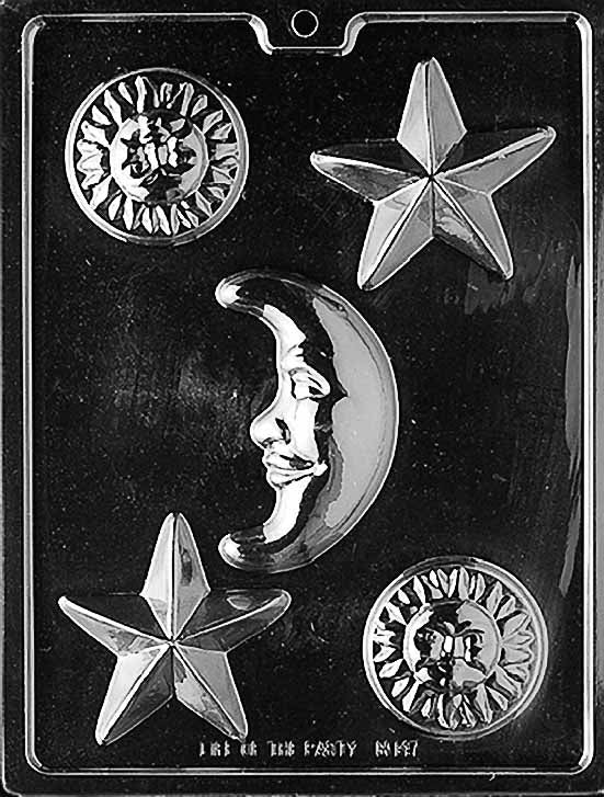 Celestial Assortment Chocolate Mould by Home Chocolate Factory - professional pastry and chocolate equipment