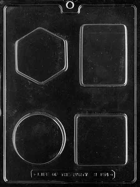 Four Soap Bar Shapes Chocolate Mould by Home Chocolate Factory - professional pastry and chocolate equipment