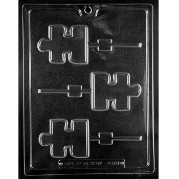 Puzzle Piece Lollipop Chocolate Mould by Home Chocolate Factory - professional pastry and chocolate equipment