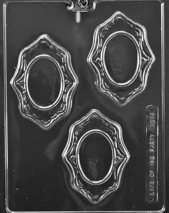 Oval Frames Chocolate Mould by Home Chocolate Factory - professional pastry and chocolate equipment