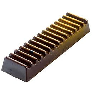 Martellato Lines 30g Snack Bar Polycarbonate Chocolate Mould by Home Chocolate Factory - professional pastry and chocolate equipment