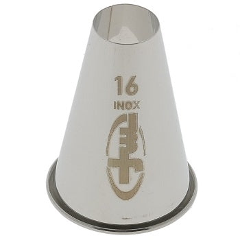Mallard Ferriere Round NÂ°16 Stainless Steel Piping Nozzle by Home Chocolate Factory - professional pastry and chocolate equipment
