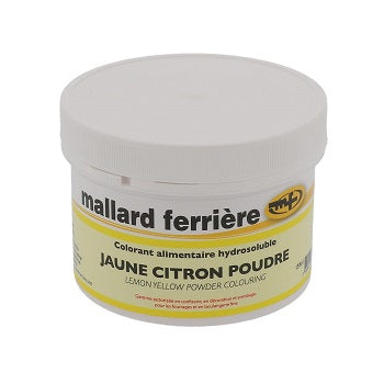 Mallard Ferriere Water Soluble Colouring Powder - Lemon Yellow - 100g by Home Chocolate Factory - professional pastry and chocolate equipment