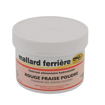 Mallard Ferriere Water Soluble Colouring Powder - Strawberry Red - 50g by Home Chocolate Factory - professional pastry and chocolate equipment