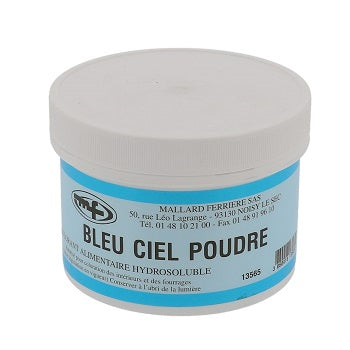 Mallard Ferriere Water Soluble Colouring Powder - Sky Blue - 100g by Home Chocolate Factory - professional pastry and chocolate equipment