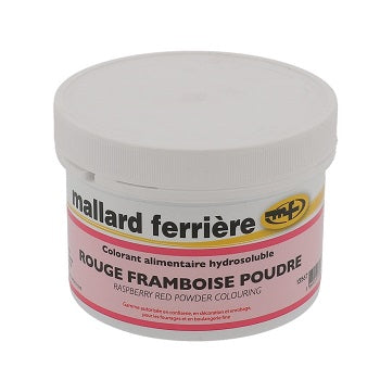 Mallard Ferriere Water Soluble Colouring Powder - Raspberry Red - 100g by Home Chocolate Factory - professional pastry and chocolate equipment