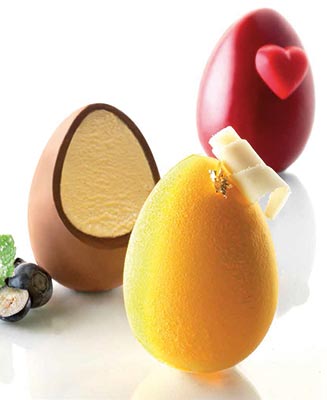 Silikomart 73mm Egg Professional Silicon Mould Kit by Home Chocolate Factory - professional pastry and chocolate equipment