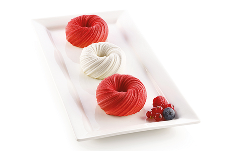 Silikomart Mini Intreccio Monoportion Entremet Professional Silicon Mould by Home Chocolate Factory - professional pastry and chocolate equipment