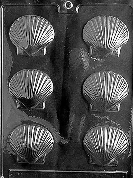 Fancy Shells Chocolate Mould  by Home Chocolate Factory - professional pastry and chocolate equipment