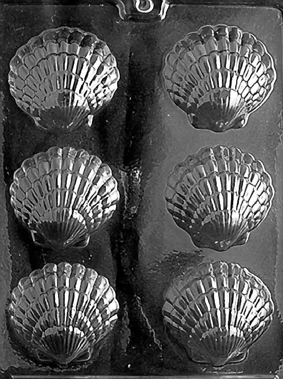 Fancy Shells Chocolate Mould 2 by Home Chocolate Factory - professional pastry and chocolate equipment