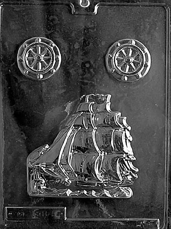Schooner Chocolate Mould by Home Chocolate Factory - professional pastry and chocolate equipment