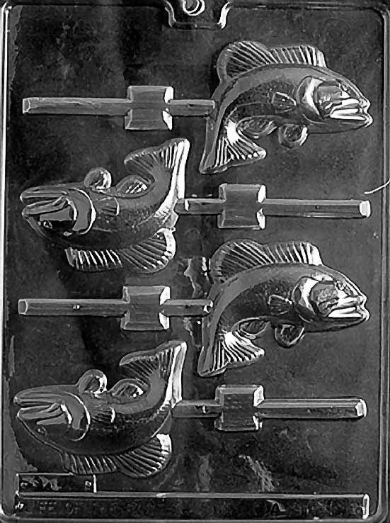 Fish Lollipop Chocolate Mould by Home Chocolate Factory - professional pastry and chocolate equipment