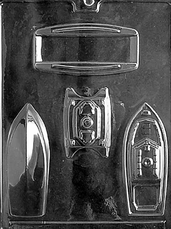 3D Boats Chocolate Mould by Home Chocolate Factory - professional pastry and chocolate equipment