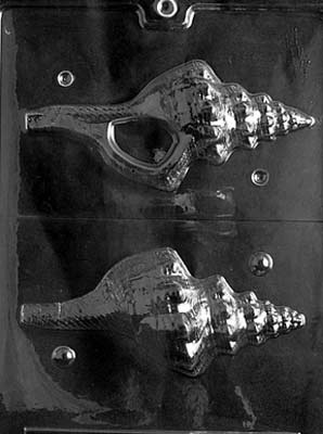 Conch Shell Hollow Chocolate Mould by Home Chocolate Factory - professional pastry and chocolate equipment