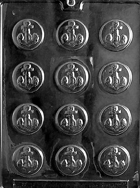 Anchor Mints Chocolate Mould by Home Chocolate Factory - professional pastry and chocolate equipment