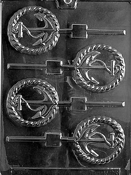 Anchor Lollipop Chocolate Mould by Home Chocolate Factory - professional pastry and chocolate equipment