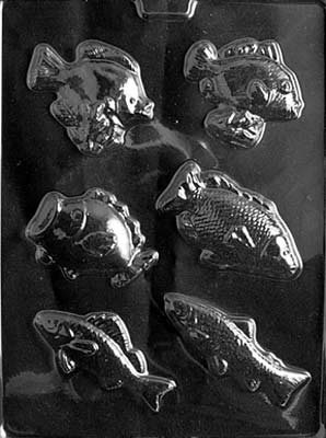 Fish Assortment Chocolate Mould by Home Chocolate Factory - professional pastry and chocolate equipment