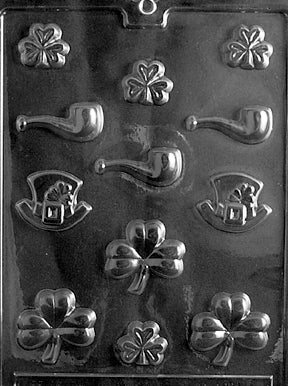 St Patrick's Assortment Chocolate Mould by Home Chocolate Factory - professional pastry and chocolate equipment