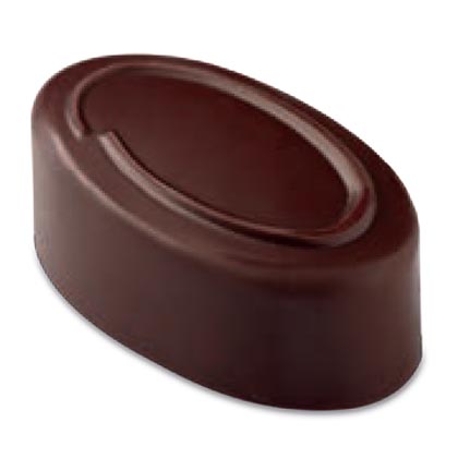 Pavoni 'Oval Line' Polycarbonate Praline Chocolate Mould by Home Chocolate Factory - professional pastry and chocolate equipment