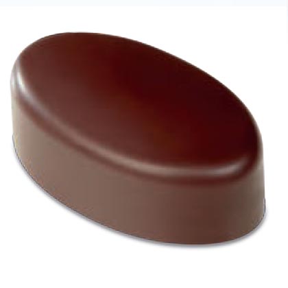 Pavoni Smooth Oval Polycarbonate Praline Chocolate Mould by Home Chocolate Factory - professional pastry and chocolate equipment
