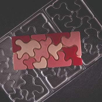 Pavoni 100g Camouflage Polycarbonate Chocolate Bar Mould by Fabrizio Fiorani by Home Chocolate Factory - professional pastry and chocolate equipment