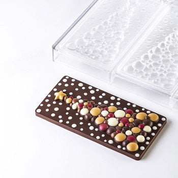 Pavoni 100g Bubble Christmas Tree Polycarbonate Chocolate Bar Mould By Fabrizio Fiorani