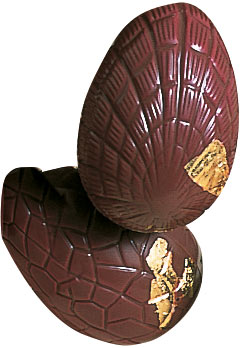 Cacao Barry 75 mm Plain Easter Egg Polycarbonate Chocolate Mould by Home Chocolate Factory - professional pastry and chocolate equipment