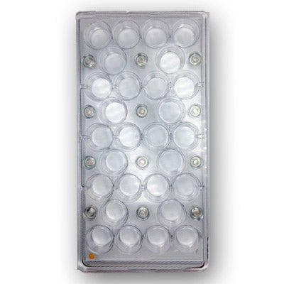 Cabrellon Round Praline Polycarbonate Magnetic Chocolate Transfer Mould by Home Chocolate Factory - professional pastry and chocolate equipment