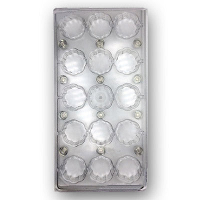 Cabrellon Flower Praline Polycarbonate Magnetic Chocolate Transfer Mould by Home Chocolate Factory - professional pastry and chocolate equipment